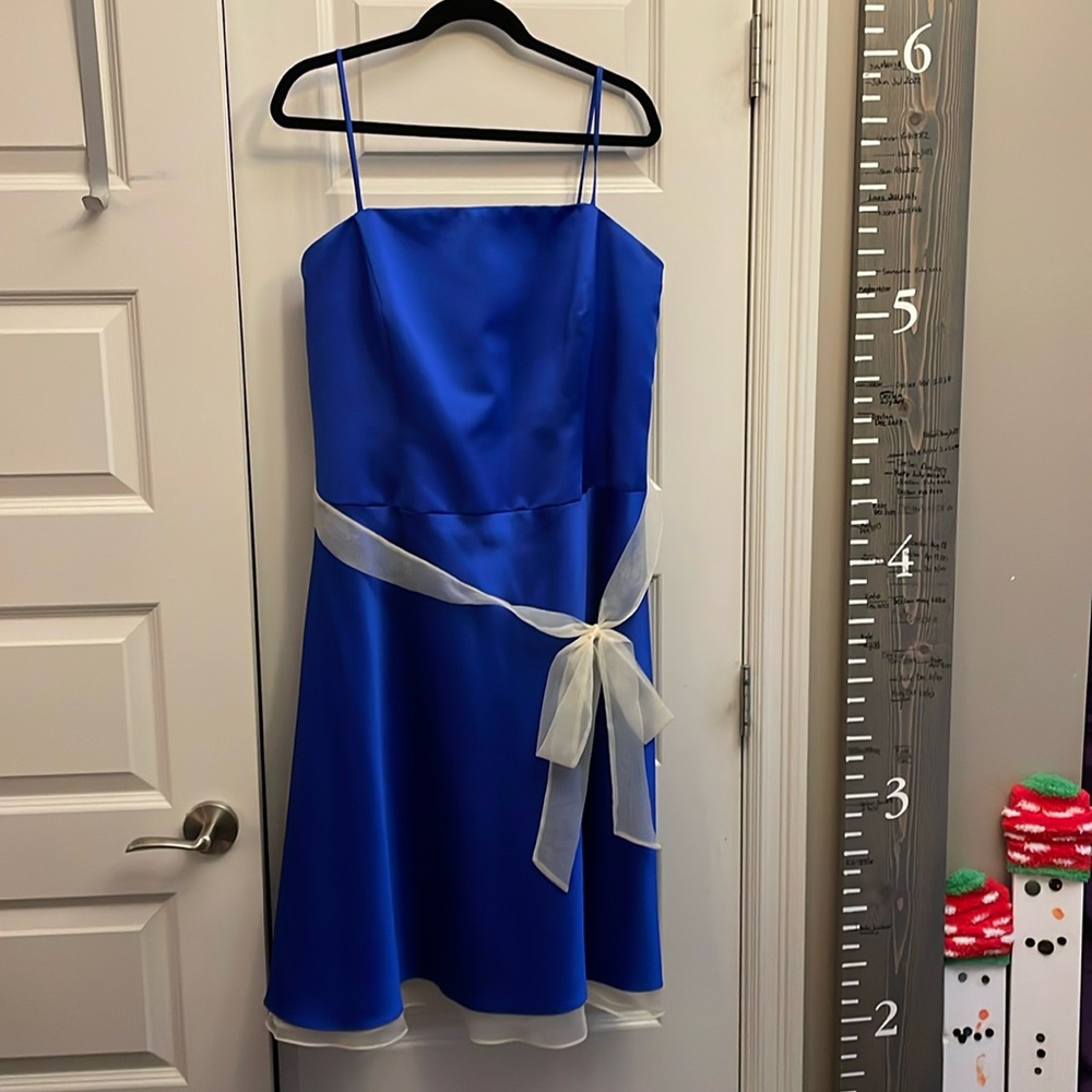 Alfred Angelo size 18 blue cocktail dress